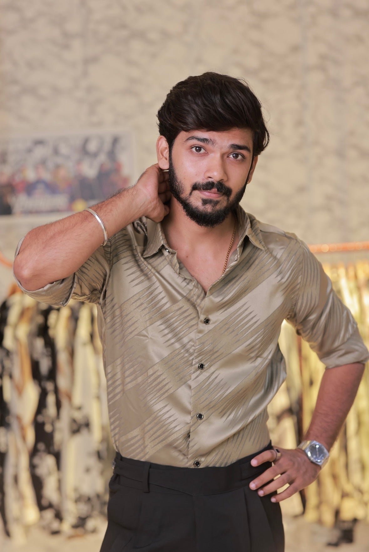 Olive green Self-Designed Shirt