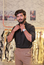 Black Plain Formal Shirt