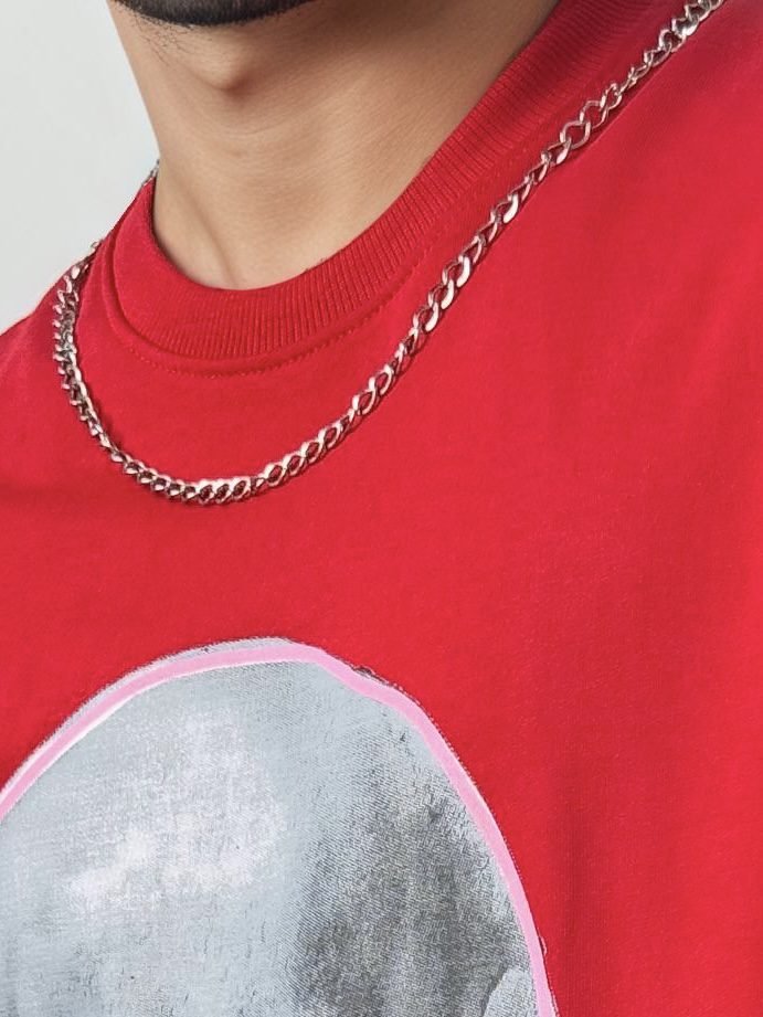 Urban Skull Drop Shoulder T-Shirt