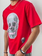 Urban Skull Drop Shoulder T-Shirt