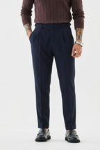 Black Buttoned Gurkha Trousers