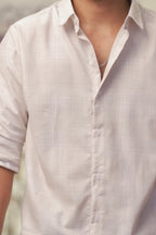 Linen Checked Full-Hand shirt