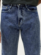 Mid Blue Straight Fit Denim