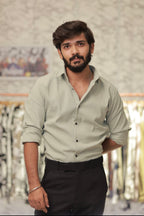 Light-Green Imported Wave Full-Hand Shirt