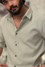 Light-Green Imported Wave Full-Hand Shirt