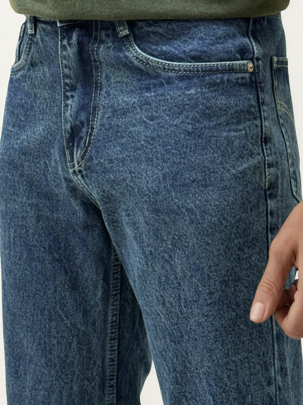 Fade Blue Straight Fit Denim