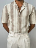 Brown Half Hand Shirt
