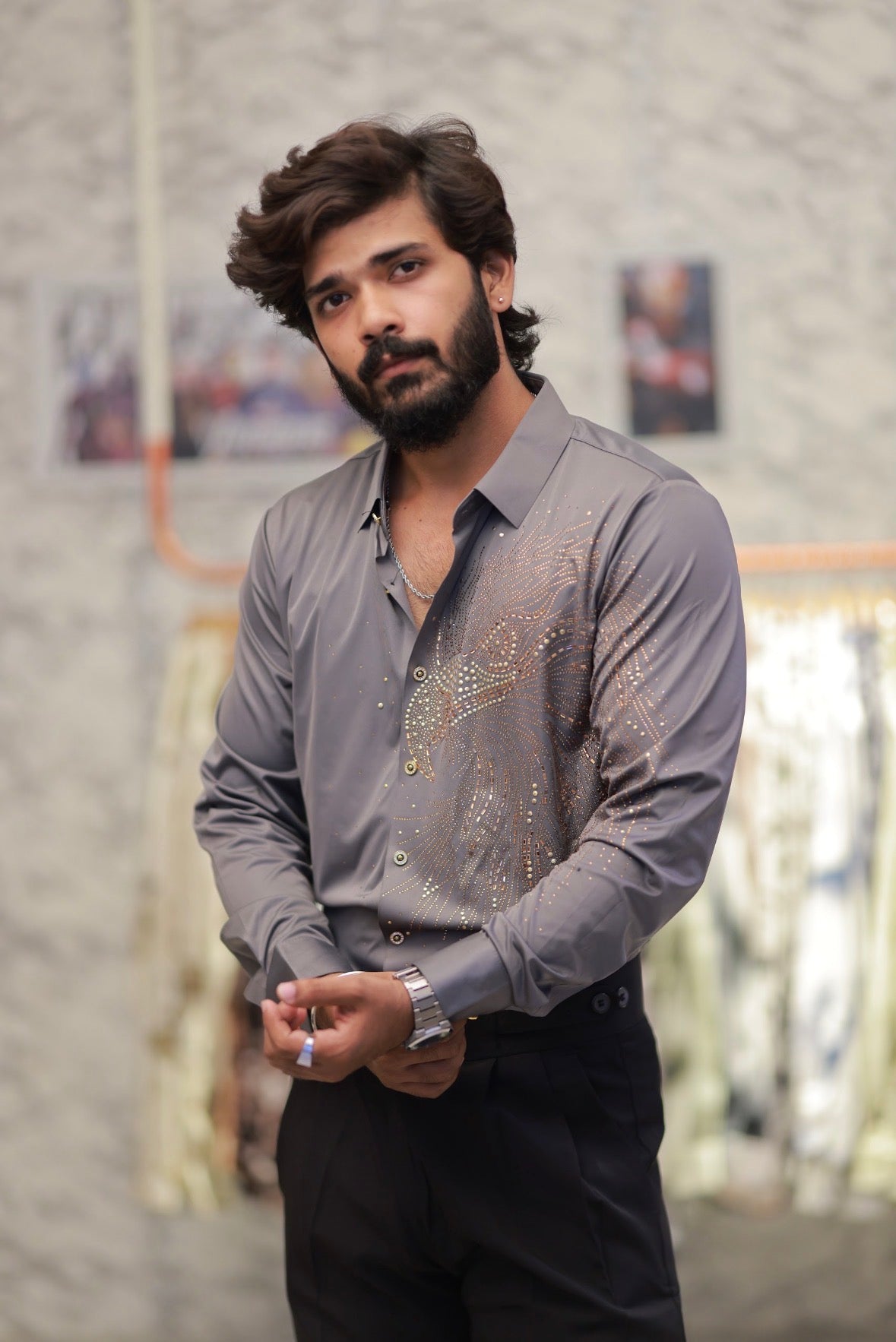 Grey Eagle Stone-Work Shirt