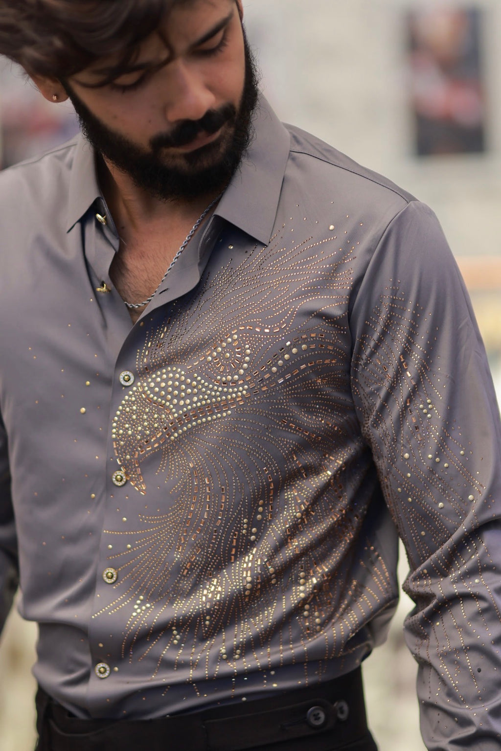 Grey Eagle Stone-Work Shirt