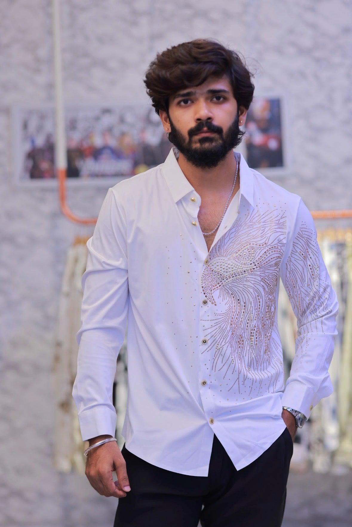 White Eagle Stone-Work Shirt