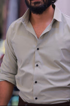 Mint-Green Plain Formal Shirt