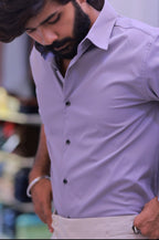 Lavender Plain Formal Shirt