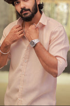 Sandal Linen Full-Hand Shirt