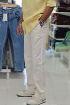 Semi-White Linen Trousers