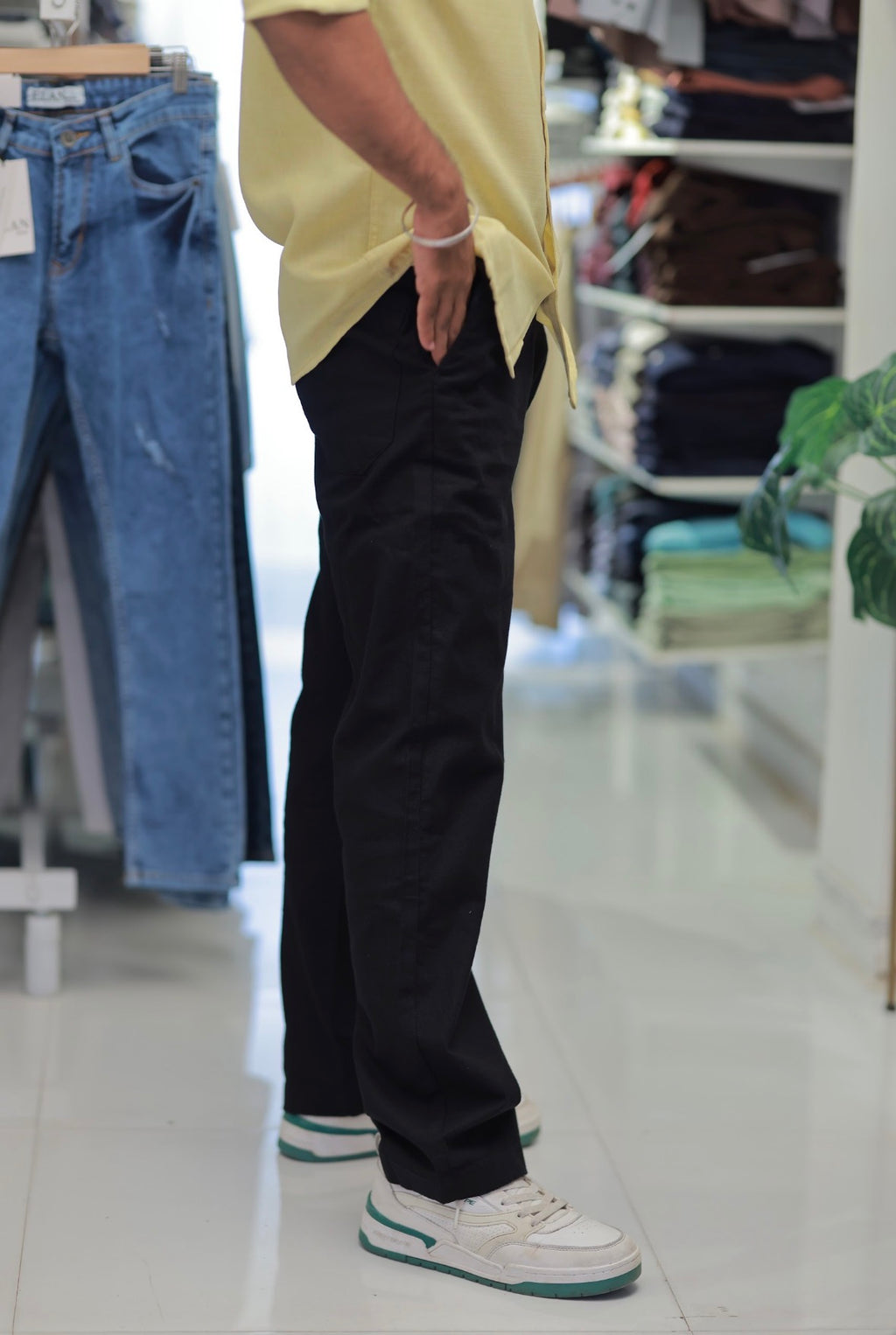 Black Linen Trousers