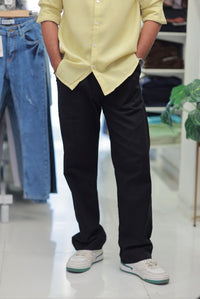 Black Linen Trousers