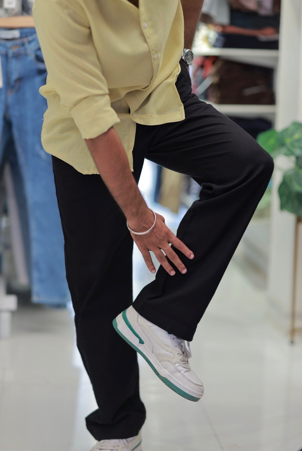 Black Linen Trousers