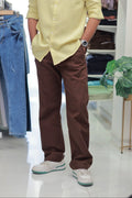 Brown Linen Trousers