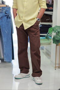Brown Linen Trousers