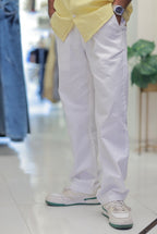 White Linen Trousers