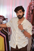 White Embroidery Full-Hand Shirt