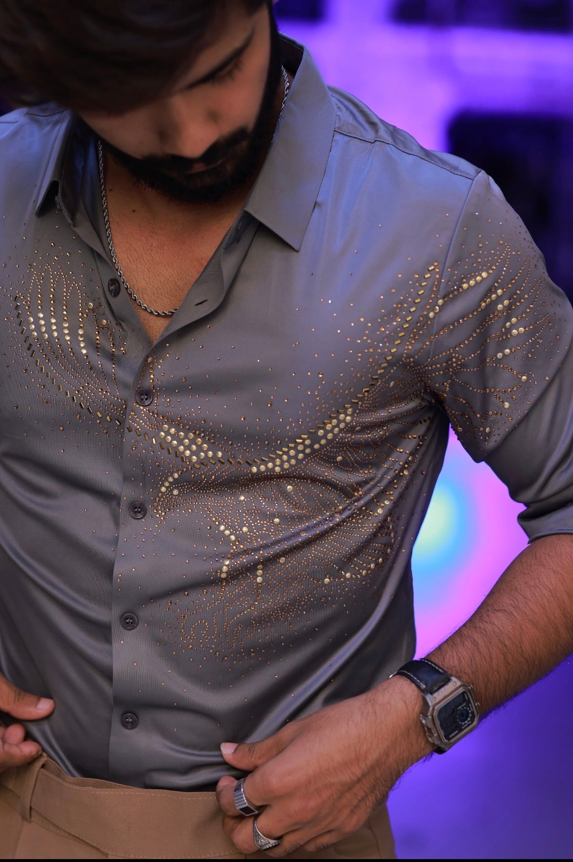 Grey Eagle Stone-Work Shirt
