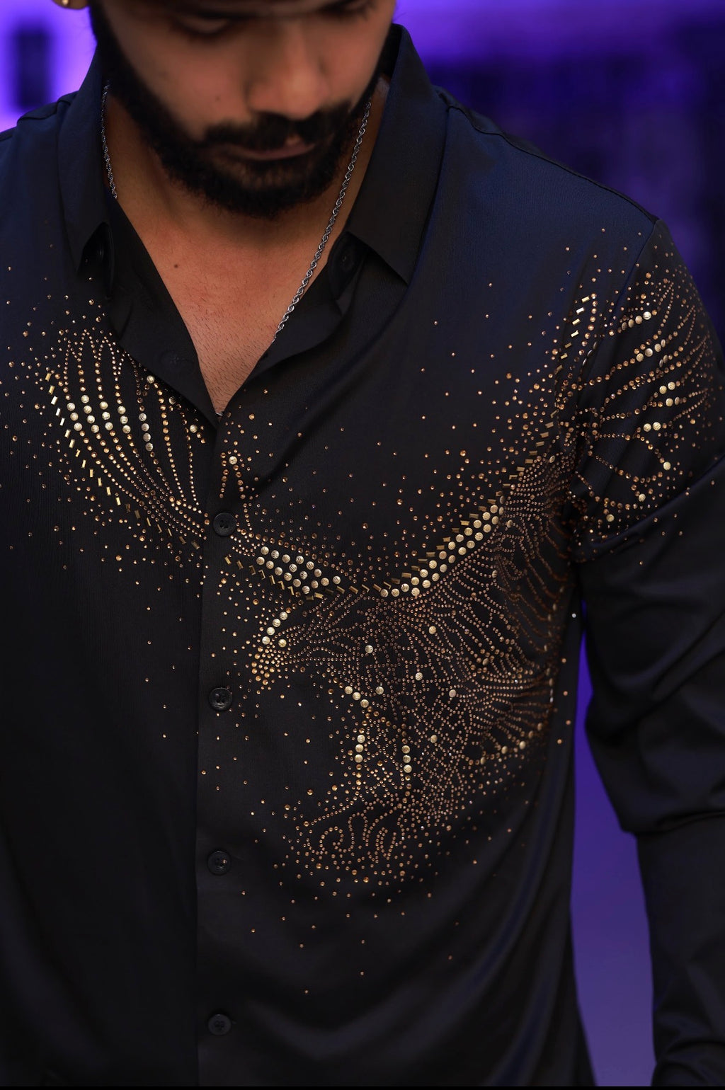 Black Eagle Stone-Work Shirt