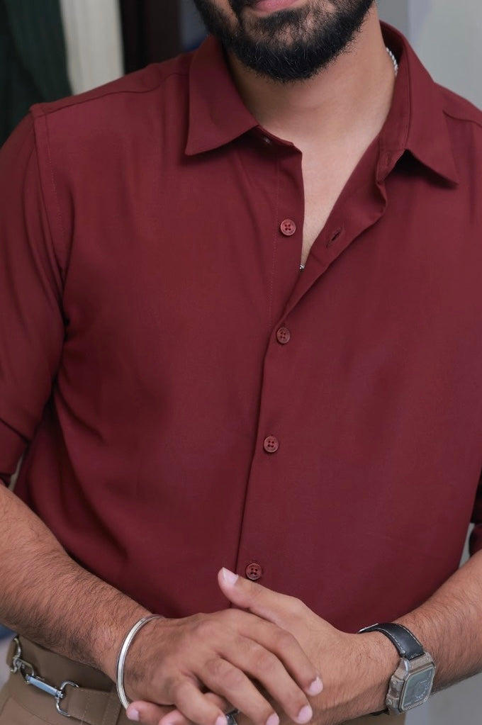 Reddish Formal Full-Hand Shirt