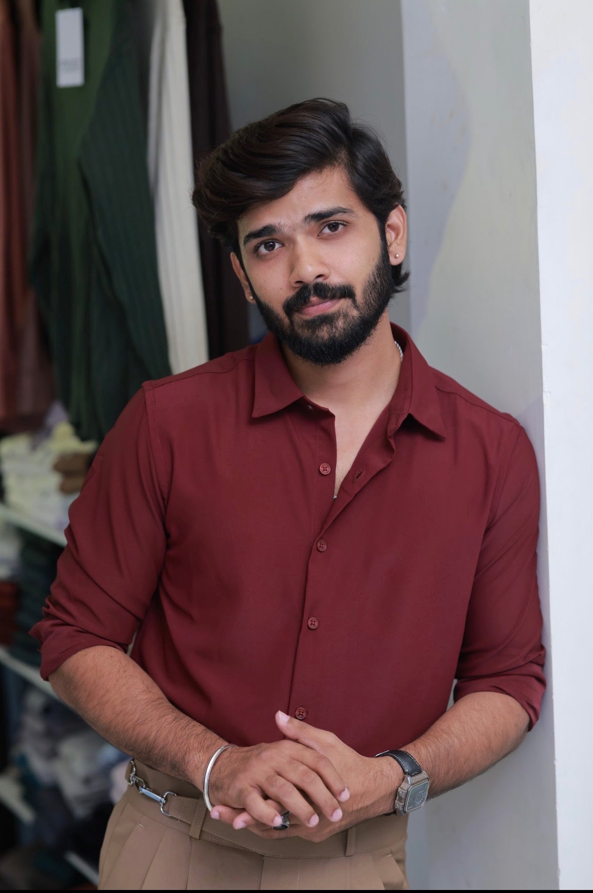 Reddish Formal Full-Hand Shirt