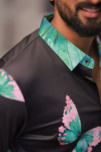 Imported Stone-Work Party-Wear Shirt
