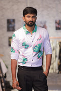 Imported Stone-Work Party-Wear Shirt