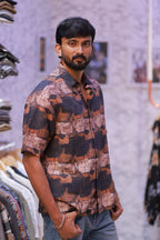 Printed Half-Hand Shirt