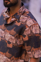 Printed Half-Hand Shirt