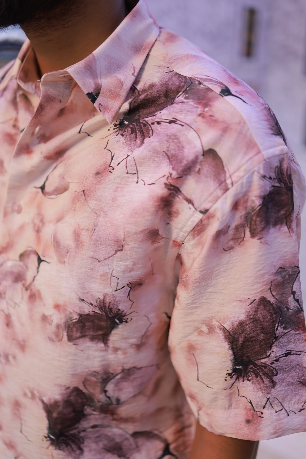 Printed Half-Hand Shirt