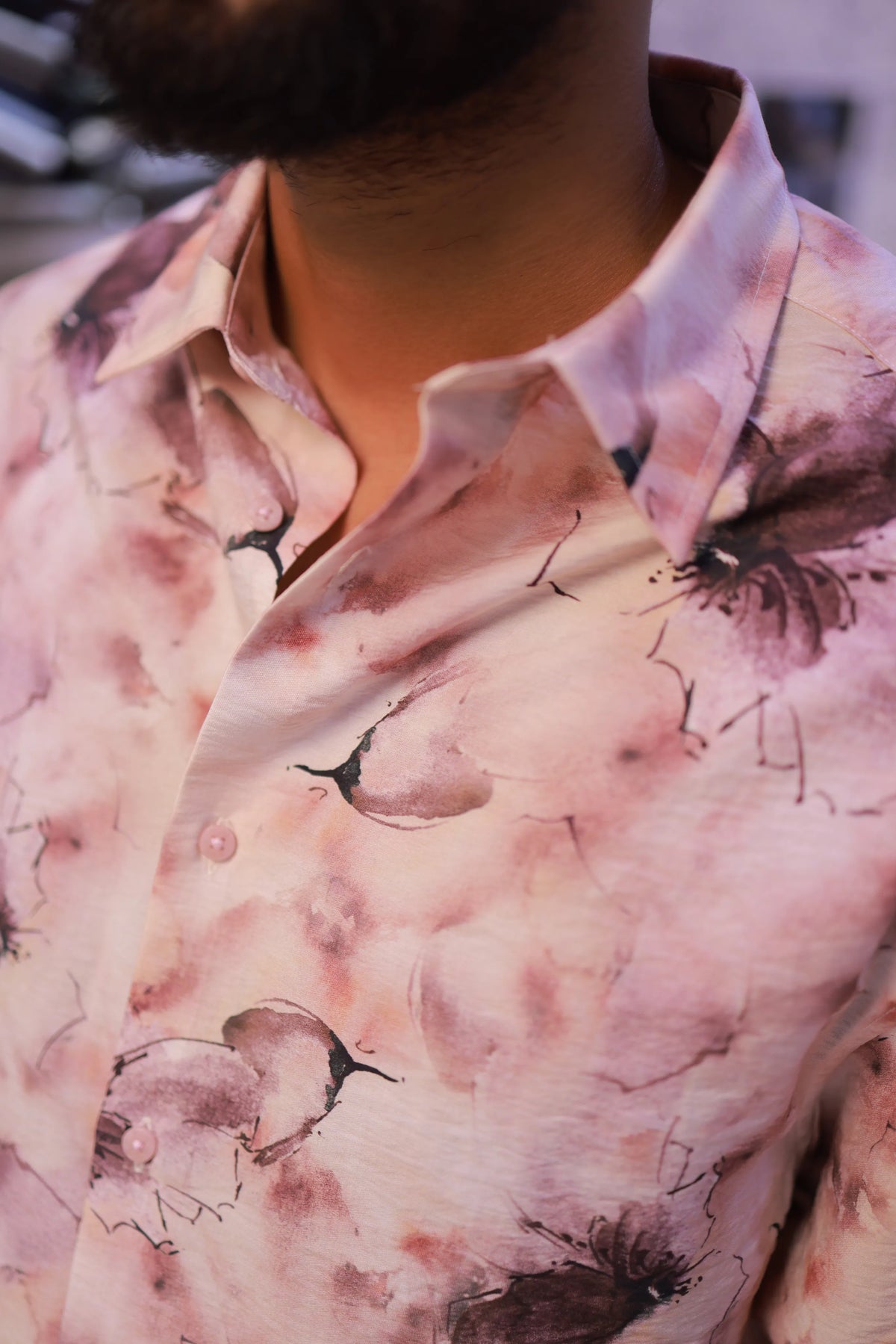 Printed Half-Hand Shirt