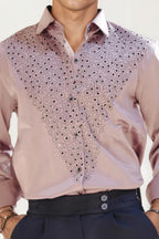 Onion Pink Embellished Shirt