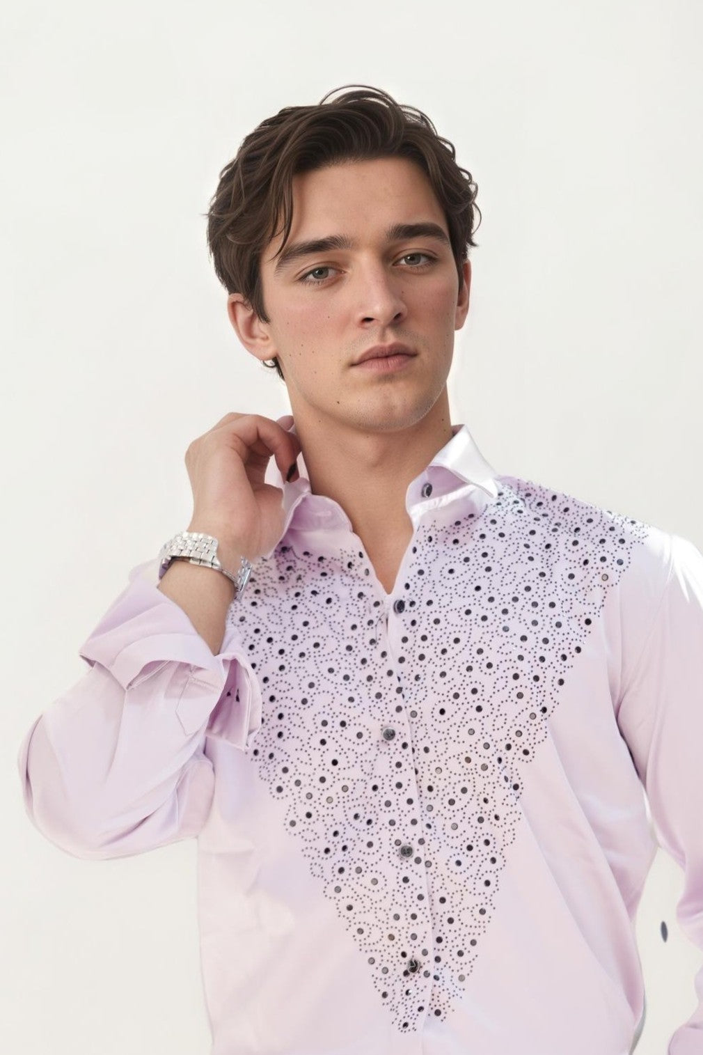 Lavender Embellished Shirt