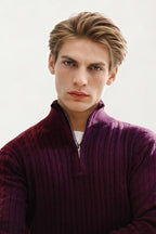 Wine Turtle Neck T-Shirt