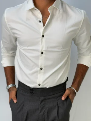 White Plain Formal Shirts