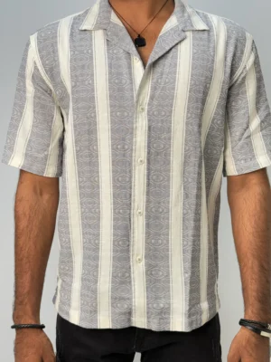 Grey Half Hand Shirt