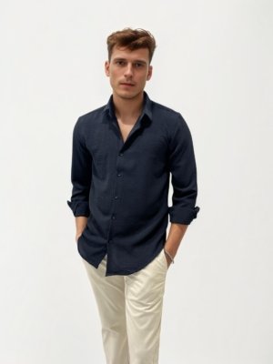 Crushed Linen Regular Fit Shirt