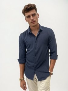 Linen Crushed Regular Fit Shirt