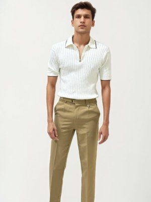 Brown Slim Fit Gurkha Trousers