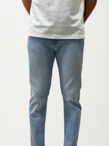 Blue straight fit jeans