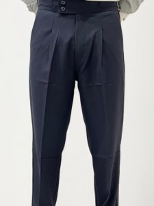 Black Slim Fit Gurkha Trousers