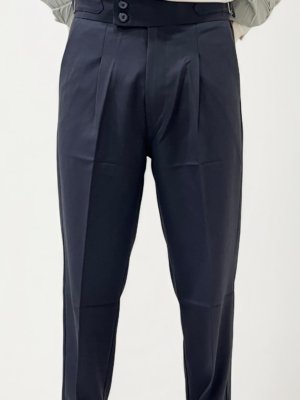 Black Slim Fit Gurkha Trousers
