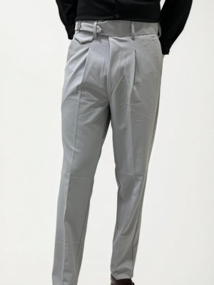 Light Grey Slim Fit Trousers
