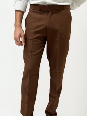 Rich Brown Formal Trousers