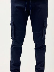 Navy Blue Cargo Joggers