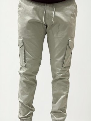 Light Grey Cargo Joggers